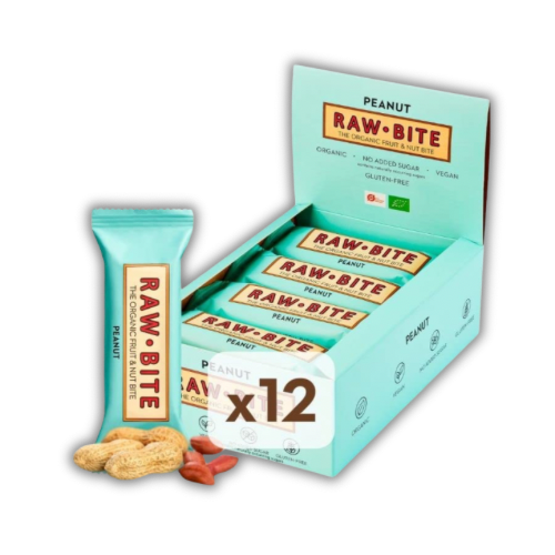RAWBITE Peanut - Vegan (12 x 50 g)