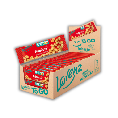 Lorenz Snack World Erdnüsse geröstet & gesalzen Riegel (28 x 40 g)