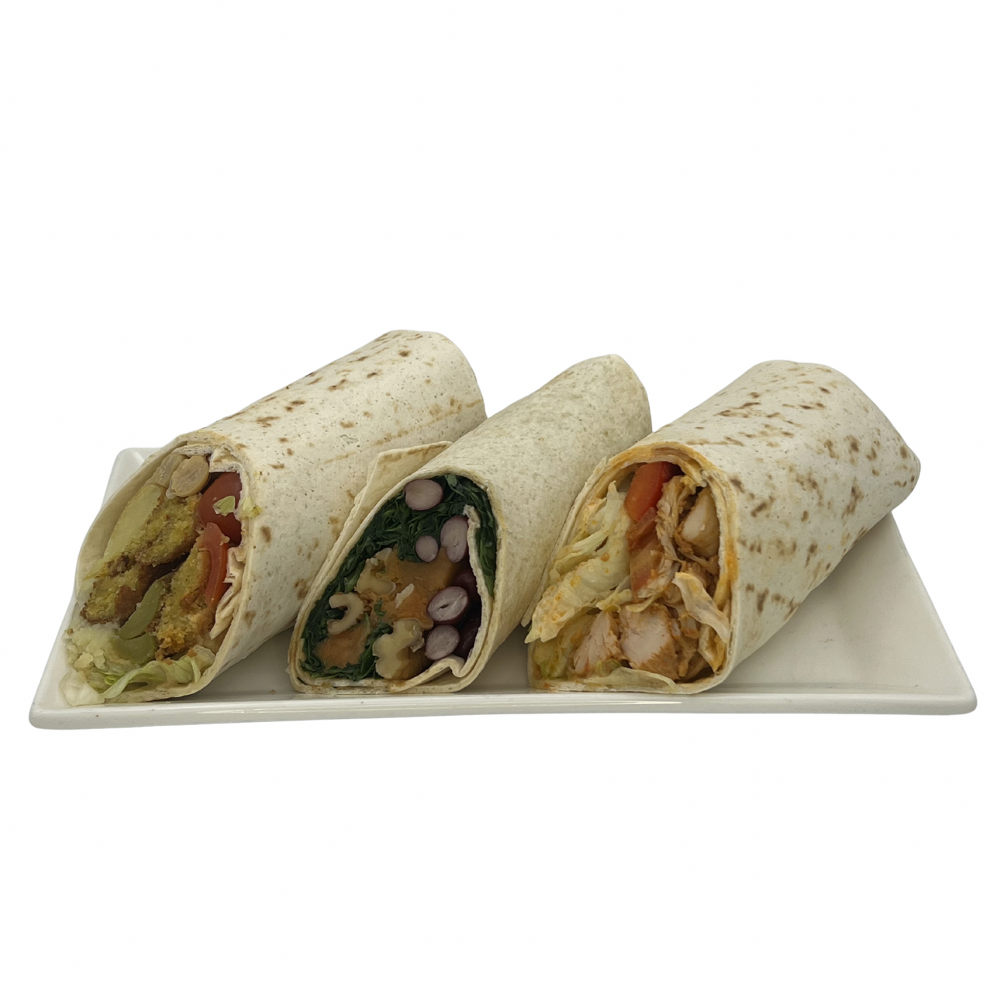 12er gemischte halbe Wraps