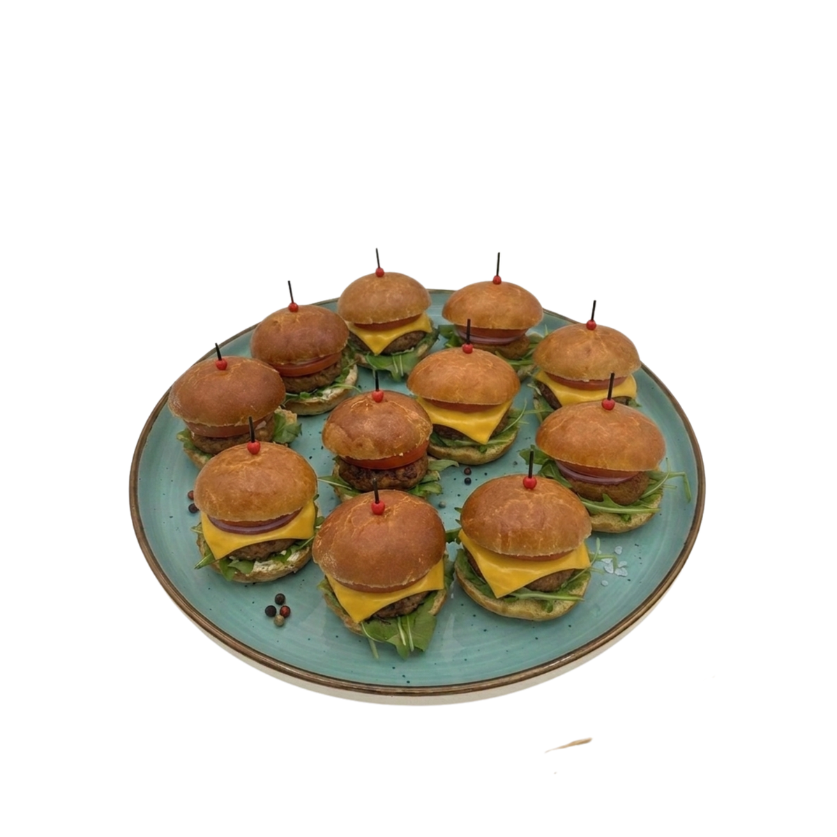 10er Mini Burger Platte
