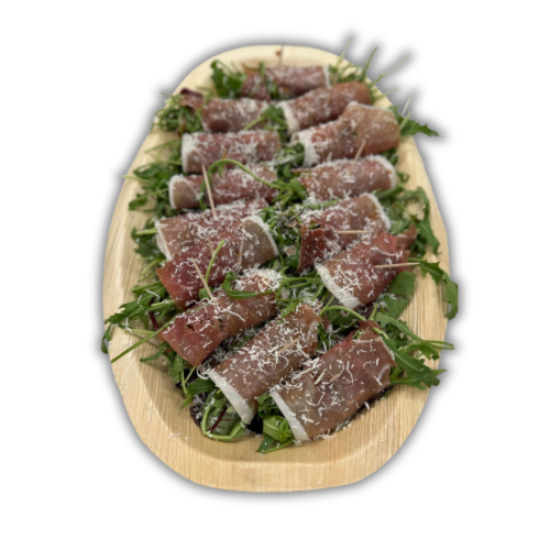 Parma ham roll platter