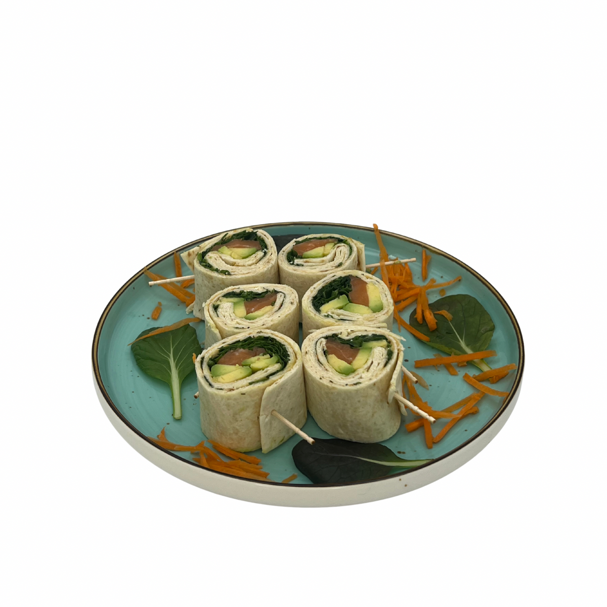 12 Mini Salmon Wraps