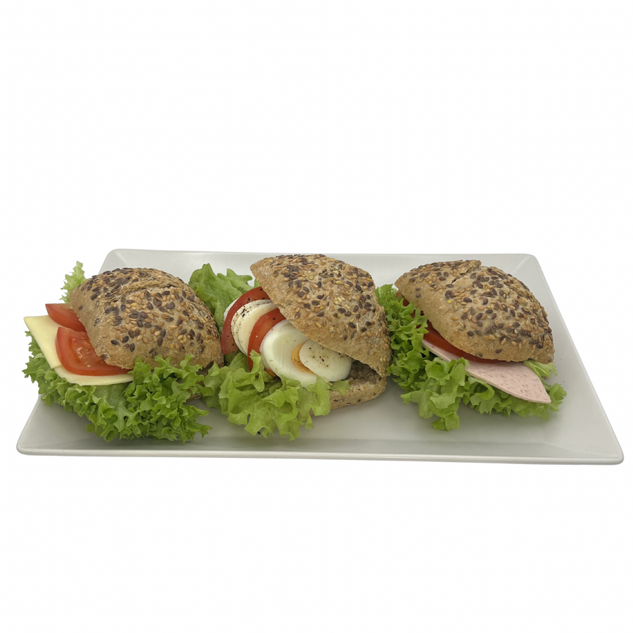 Mixed filled multigrain rolls 