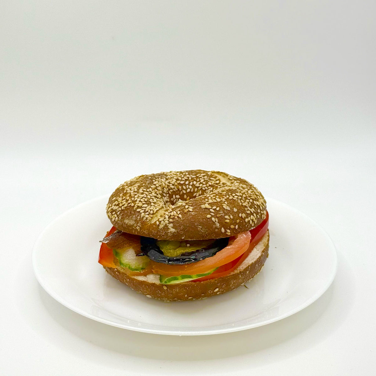 Vegan pretzel bagel